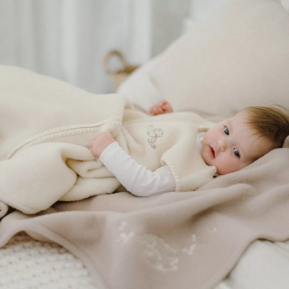Babydecke aus Merinowolle