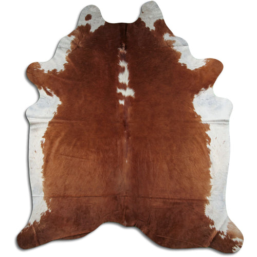 Braun-Weißes Kuhfell XXXL