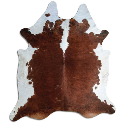Braun-Weißes Kuhfell XXXL