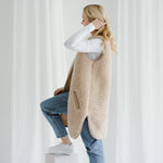 Merino Weste ''Pearl'' Beige