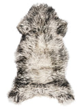 Mufflon Lammfell Schwarz XXL
