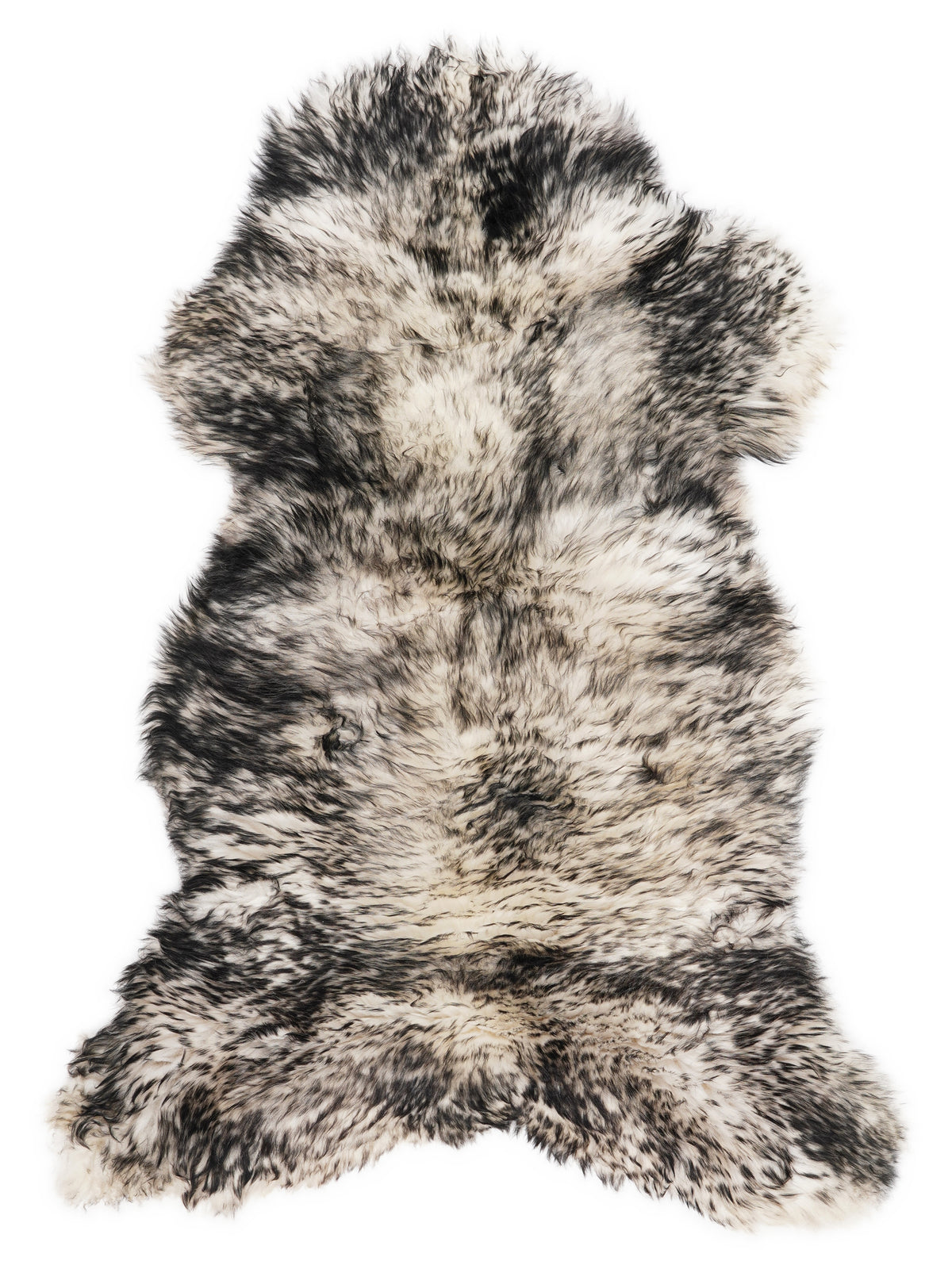 Mufflon Lammfell Schwarz XXL