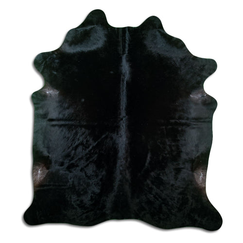 Schwarzes Kuhfell L
