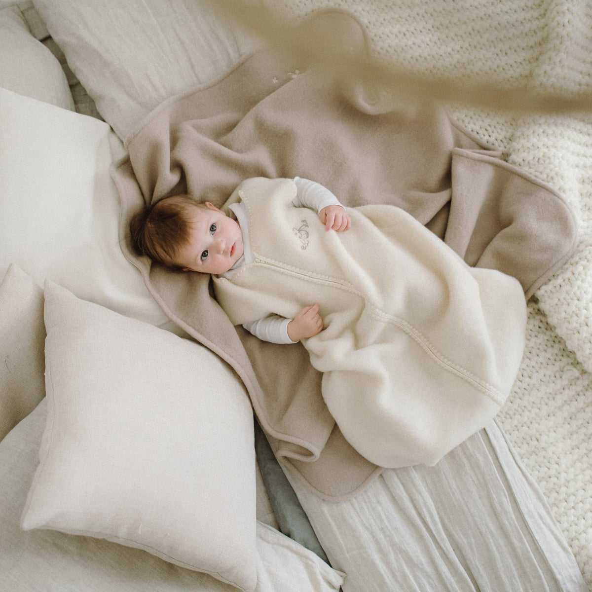 Babydecke aus Merinowolle